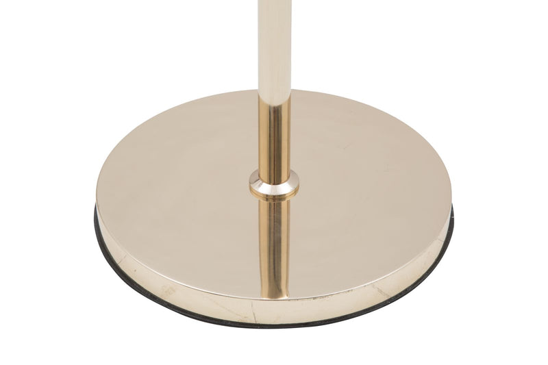 Lampada da Terra Round Glam Ø40x180 cm in Ferro Plastica e Poliestere Nero e Oro-5