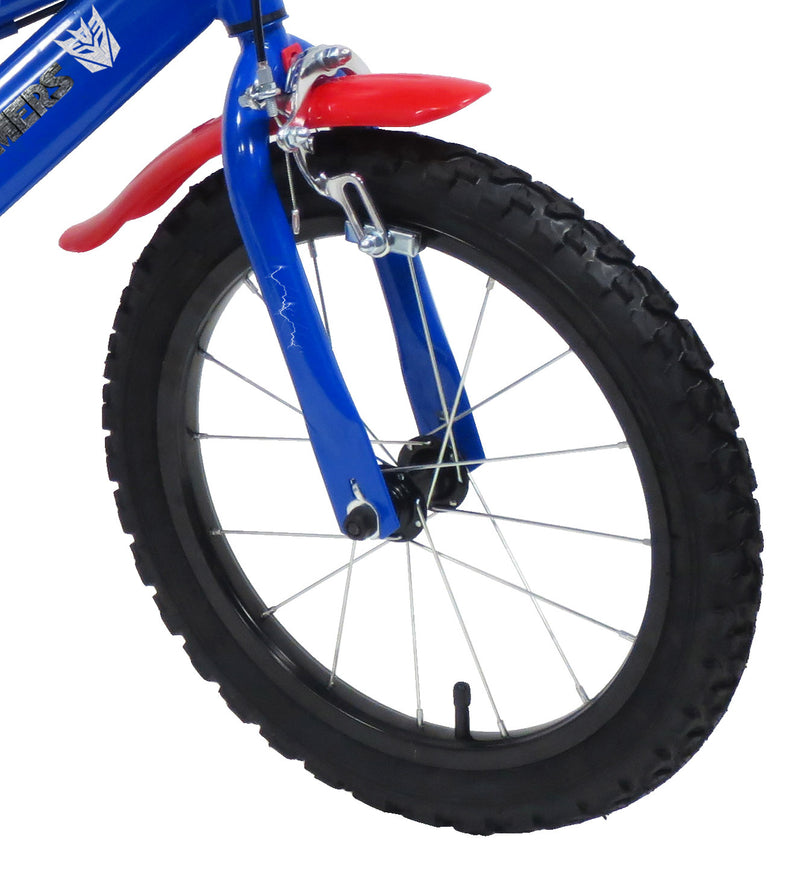 Bicicletta per Bambino 16" 2 Freni  Transformers Blu-3