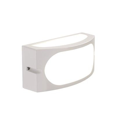 Applique d'extérieur E27 en aluminium Sovil blanc sconto