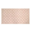 Tappeto Bagno Design Rombi 50x90 cm in Cotone Rosa-1