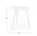 Tavolino Ø50x48h cm Ridley Bianco-2