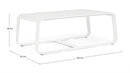 Tavolino 105x62x38h cm Merrigan Bianco-3