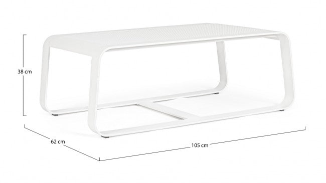 Tavolino 105x62x38h cm Merrigan Bianco-3