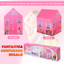 Tenda Casetta per Bambini 93x69x103 cm  Principessa Rosa-8