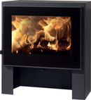 Stufa a Legna 6,7 kW 69,5x64x40 cm Naxos Nera-1