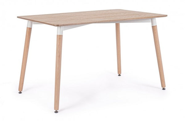 Table rectangulaire fixe 120x80x74 cm David en bois acquista