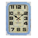 Orologio in legno e in metallo azzurro grand hotel rettangolare cm 45x7xh60-1