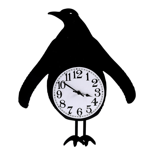 acquista Horloge en bois pingouin avec balancier noir 38x37x6 cm