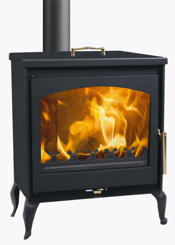 Stufa a Legna 8 kW 76x59,2x48 cm Castilla Nera-1