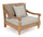 Fauteuil 90x90x81h cm avec coussins Bali Natural Fsc