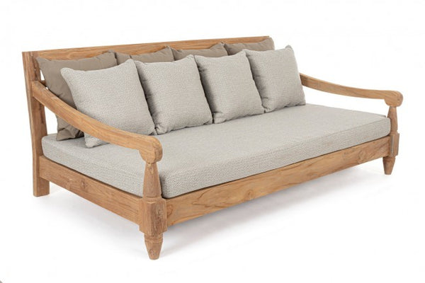 Divano Letto da Esterno Daybed 190x112x81h cm con Cuscini Bali Natural Fsc acquista