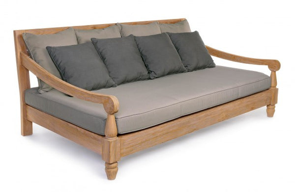 acquista Divano Letto da Esterno Daybed 190x112x81h cm con Cuscini Bali Fsc