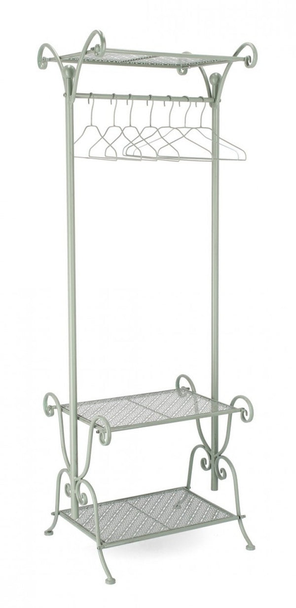 Porte-manteau 3 étagères Harriet Steel 55x46x170 cm sconto