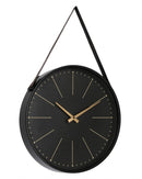 Orologio da Muro 40x6x66 cm Timeline in Legno Nero-2