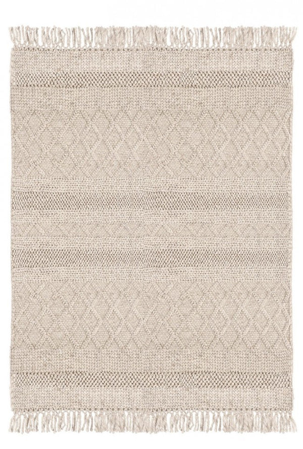 Tappeto 160x230 cm Hiruni in Tessuto Beige prezzo