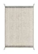 Tappeto 140x200 cm Chathu in Tessuto Beige-1