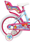 Bicicletta per Bambina 16" 2 Freni  Sea Life Verde Marine e Rosa-2