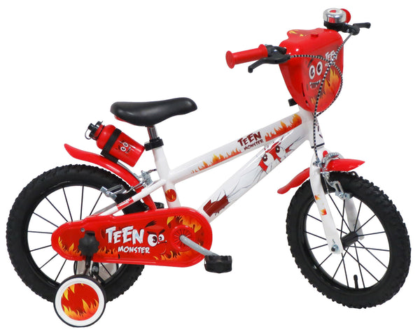 Vélo Enfant Teen Monster 14" 2 Freins Blanc/Rouge online