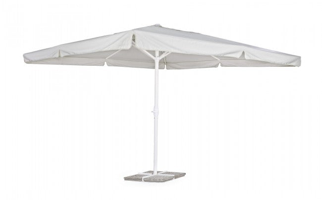 Ombrellone da Giardino 4x4x3,58h m Alghero Bianco Grigio Chiaro -1