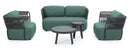 Poltrona 92x86x79h cm con Cuscini Palmer Antracite/Jade -5