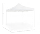 Gazebo Pieghevole da Giardino 2,91x2,91xh2,96m Pandora Bianca-2