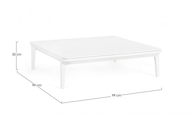 Tavolino 99x99x33h cm Matrix Bianco-2