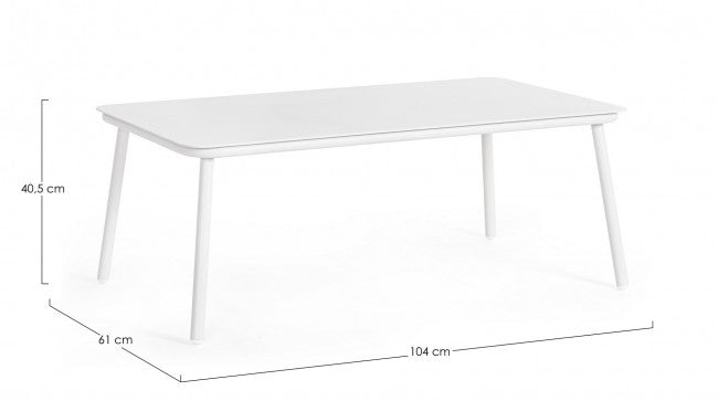 Tavolino 104x61x40,5h cm Spike Bianco-2