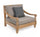 Fauteuil 90x90x81h cm avec coussins Bali Fsc