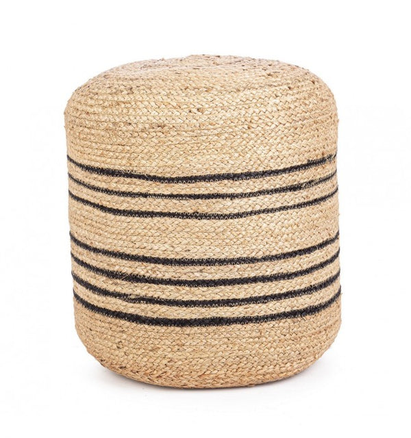 prezzo Pouf Ø 45 cm Ankit en fibres naturelles noires