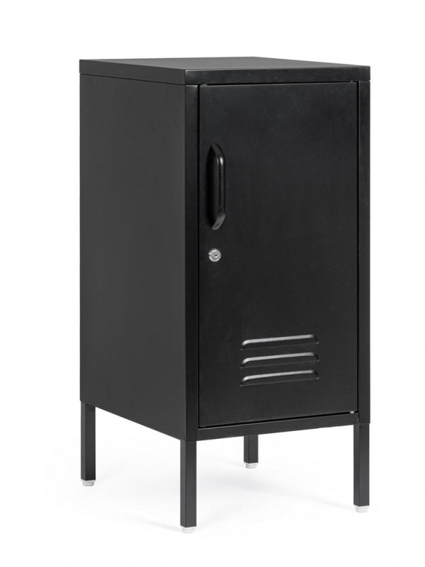 acquista Table de chevet Cambridge 1 porte 40x35x76 cm en acier noir