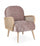 Fauteuil 65x74x81h cm Dalida Vieux Rose