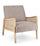 Fauteuil Deanna Oyster 67,5x82x83h cm