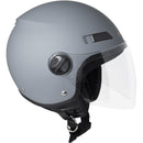 Casco Demi-Jet per Scooter Visiera Lunga SKA-P 1 LH Metropoli Grigio Gommato -1