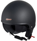 Casco Demi-Jet per Scooter Occhiale a Scomparsa SKA-P 1 NH Slim Nero Gommato -2