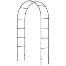 Arco per Rampicanti per Giardino ed Esterni 140x40x240 cm in Metallo Nero-1