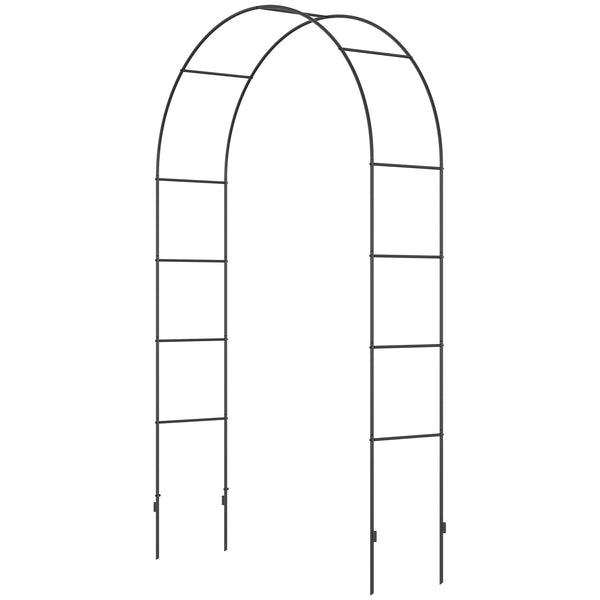 Arco per Rampicanti per Giardino ed Esterni 140x40x240 cm in Metallo Nero acquista