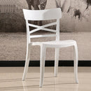 Set 6 Sedie 81x46x52 cm in Polipropilene Bianco-6