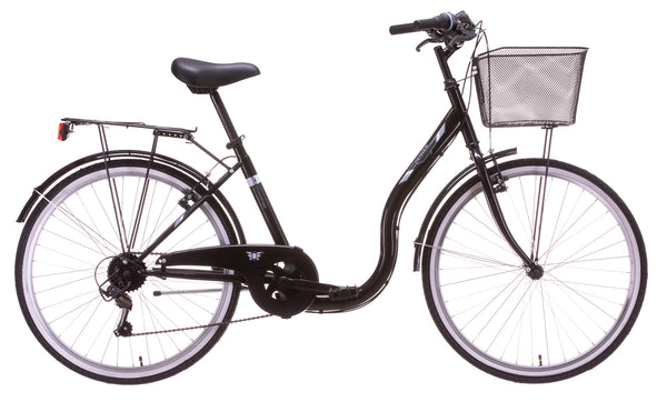 online Bicicletta City pre Donna 26” 6V in Acciaio Capucine Nera