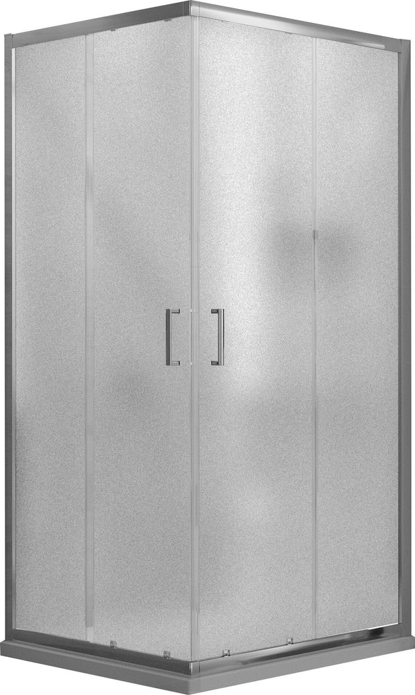 sconto Cabine de Douche d'Angle 2 Portes Coulissantes en Cristal Opaque 6mm H198 Fosterberg Dragor Différentes Tailles