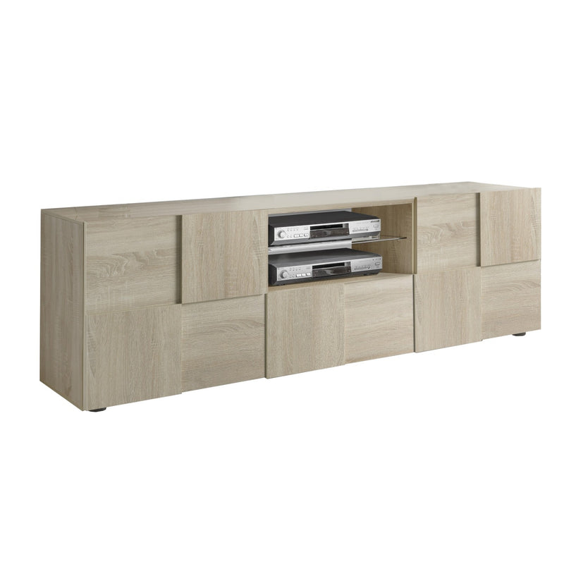 Mobile Porta TV 2 Ante 180x42x57 cm in Legno TFT Chequers Rovere Samoa-1