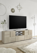 Mobile Porta TV 2 Ante 180x42x57 cm in Legno TFT Chequers Rovere Samoa-2