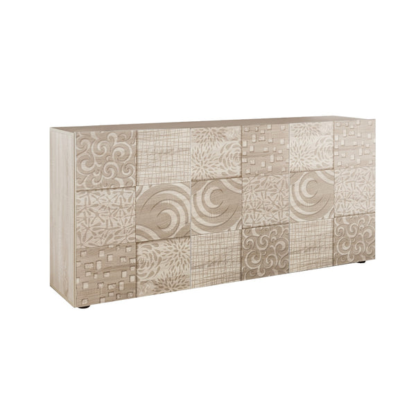 online Buffet 3 Portes 180x42x84 cm en Bois TFT Fleur de Chêne Samoa