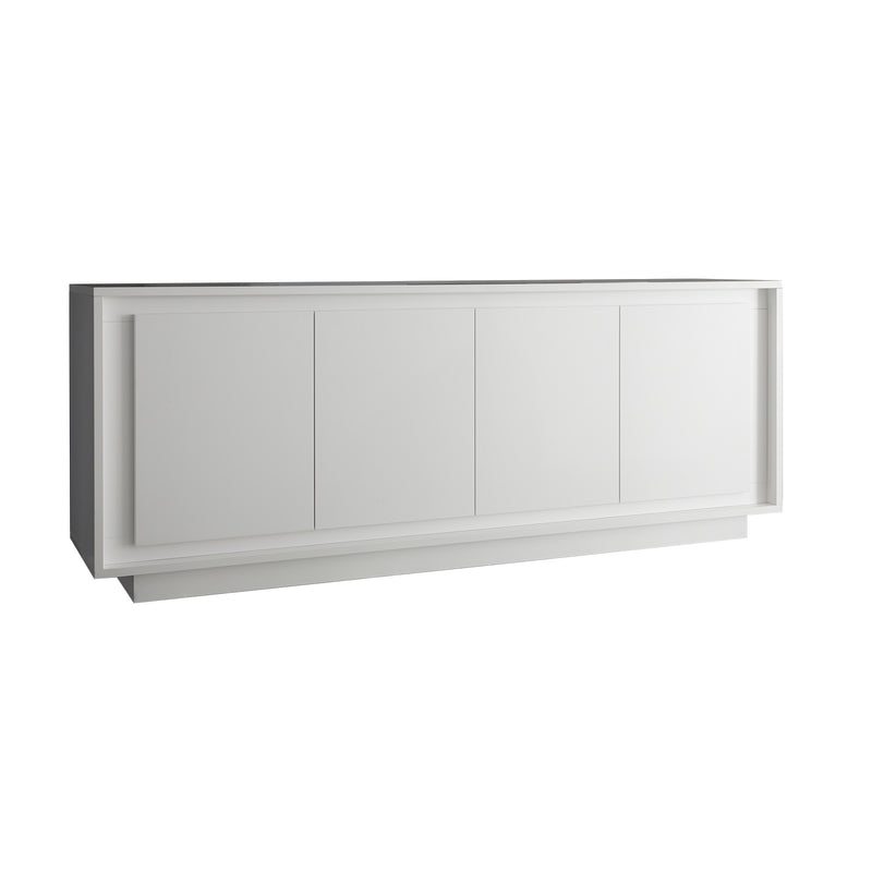 Mobile Buffet 4 Ante 207x50x80 cm in Legno TFT Frame Bianco Opaco-1