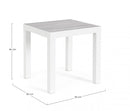 Tavolino 50x50x46h cm Kledi Bianco-2