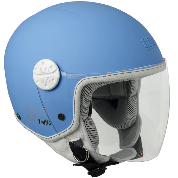 Casque Demi-Jet Enfant Visière Longue CGM Varadero 206A Bleu Mat sconto