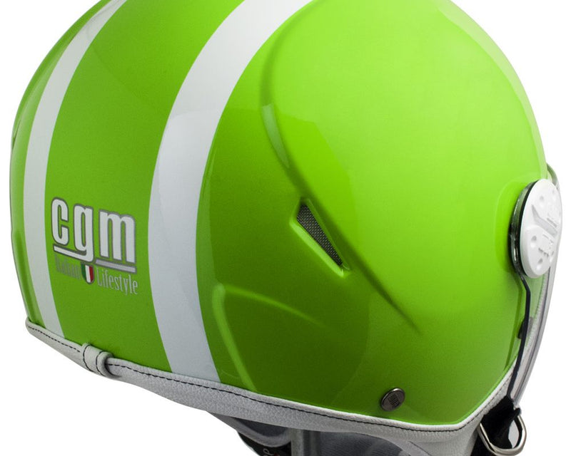 Casco Demi-Jet per Bambini Visiera Lunga CGM Tampa 206L Verde -2