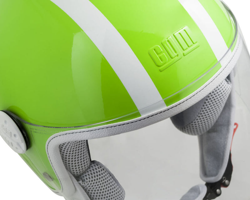 Casco Demi-Jet per Bambini Visiera Lunga CGM Tampa 206L Verde -3