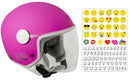 Casco Demi-Jet per Bambini Visiera Lunga CGM Varadero Smile 206S Fucsia Opaco -1