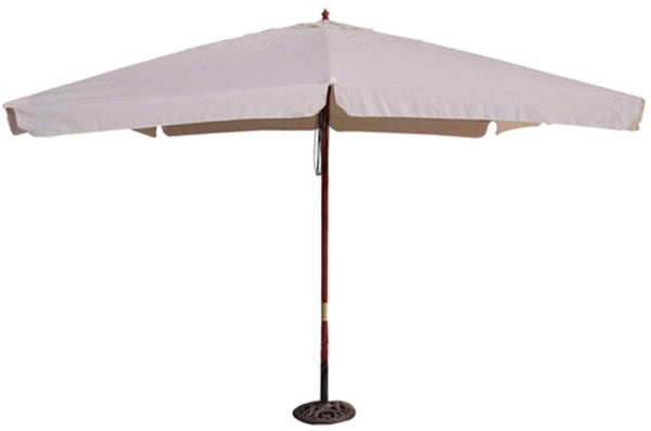 Parasol de jardin 3x3 m Mât Ø48 mm en Bois et Polyester Ecru acquista