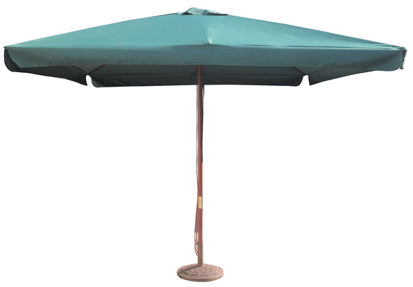 prezzo Parasol de jardin 3x3 m Mât Ø48 mm en Bois et Polyester Vert